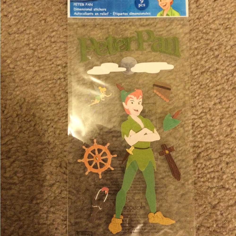 Peter Pan scrapbook stickers